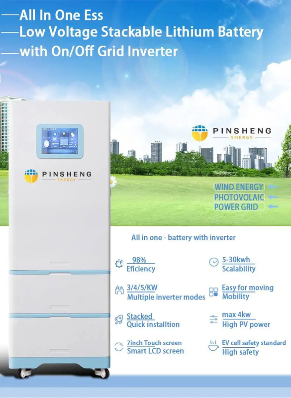 10kw 20kwh 25kwh 30kw 太陽エネルギー貯蔵システム オールインワンキャビネット LiFePO4 家庭用