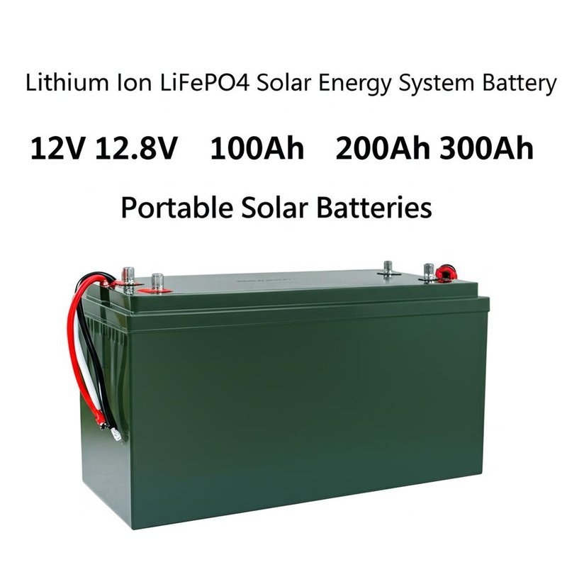 PINSHENG ENERGY リチウムイオン LiFePO4 太陽エネルギーシステム バッテリー 12V 12.8V 100Ah 200Ah 300Ah ポータブルソーラーバッテリー