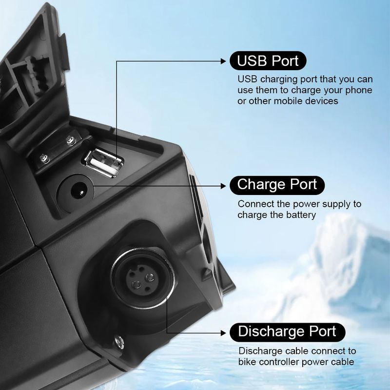 Dorado 36V 30AH 48V 25AH 21700セル Eバイク隠しバッテリー リチウムバッテリーパック 電動自転車用