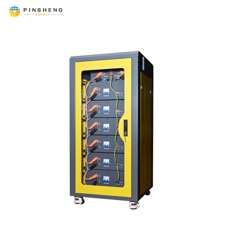 PINSHENG 50kW 100kW 100kWh ハイブリッドグリッドシステムのためのエネルギー貯蔵容器電池キャビネット