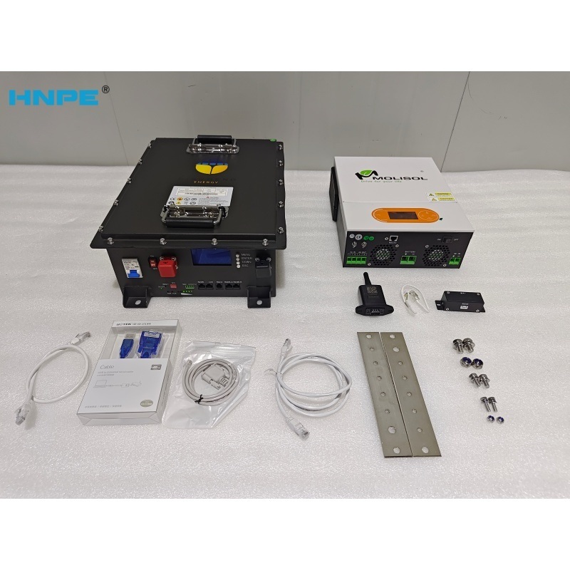 HNPE CE 高品質 LiFePO4 リチウム電池 25.6V 100AH ラックマウント型太陽エネルギー貯蔵バッテリー、0-55℃ 動作温度