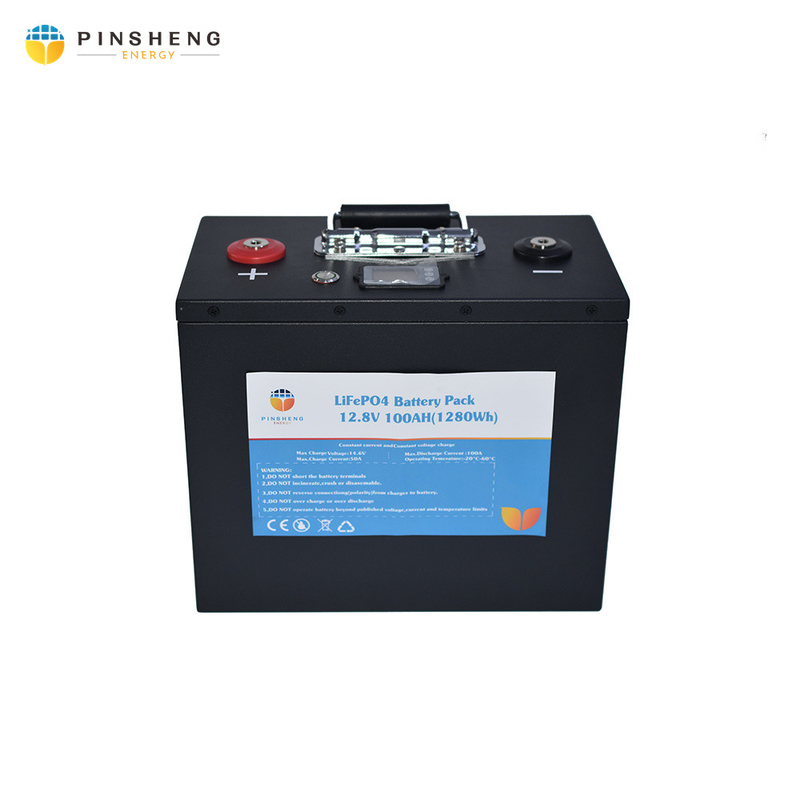 家の太陽貯蔵のためのPINSHENGのリチウム イオン電池のリチウム細胞12V 100AHのパック