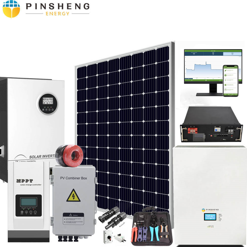 家の太陽のためのグリッドを離れたグリッドの太陽エネルギー システム 3KW 5KW 10KW 15KW 20kw 30kw