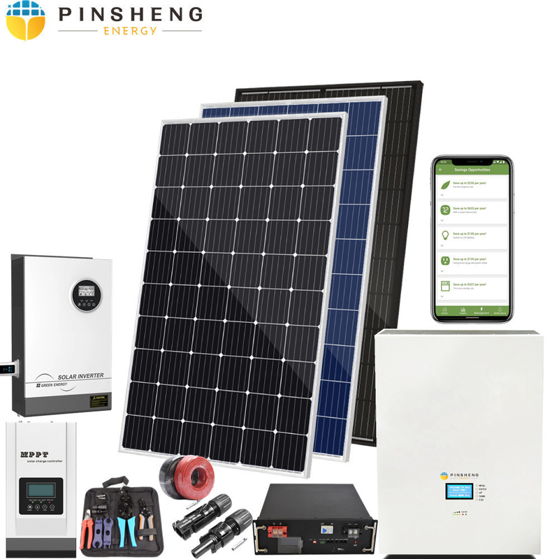 家の太陽のためのグリッドを離れたグリッドの太陽エネルギー システム 3KW 5KW 10KW 15KW